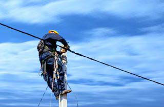 aerial outdoor fiberoptic cabling