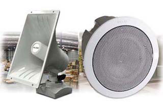 overhead paging and background music systems